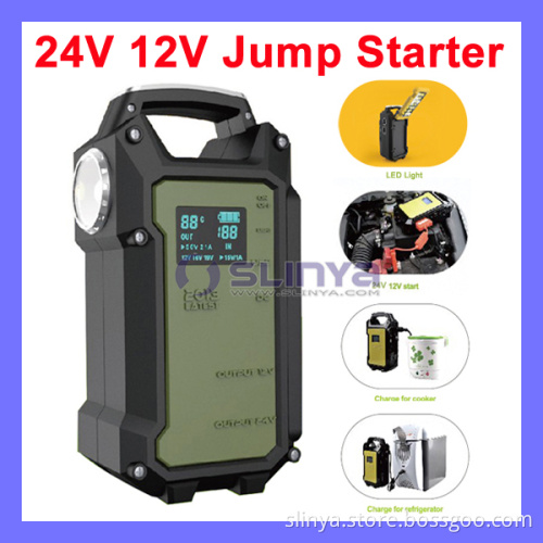 36000mAh 12V/24V Jump Starter 24V Jump Starter Mini Multi-Function Car Jump Start Battery Pack Kit